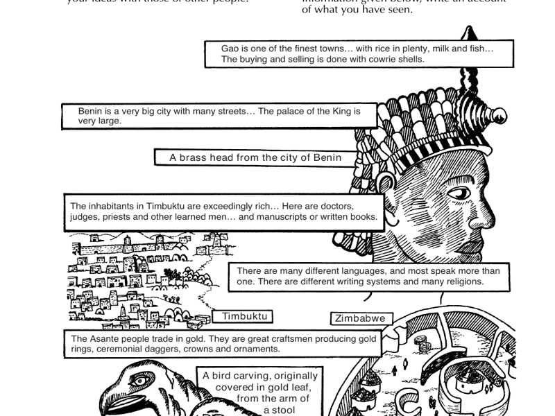 Free sample of History Lessons with Homeworks: Black Peoples of the Americas