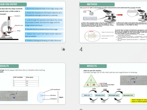 CP 5 Using a light microscope