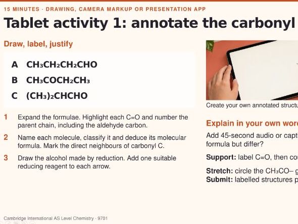 AS Level Chemistry - 17.1 Aldehydes and ketones