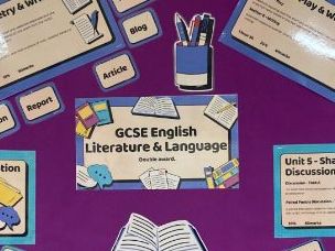 Wales WJEC English Lit/Lang Course display