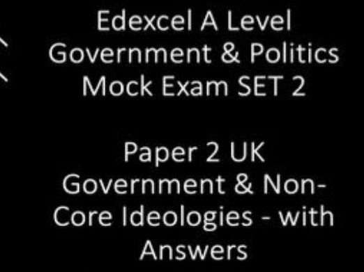 2026 predicted UNIQUE Edexcel Paper 2 UK Government & NonCore Ideologies with answer Set 2
