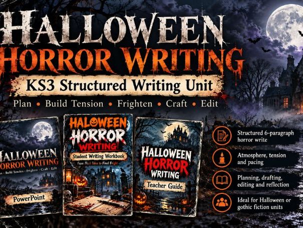 Halloween Horror Writing | KS3 Structured Creative Writing Unit