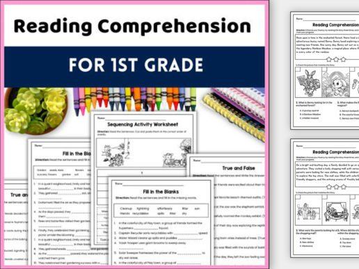 1st Grade Reading Comprehension Passages with Questions  worksheets