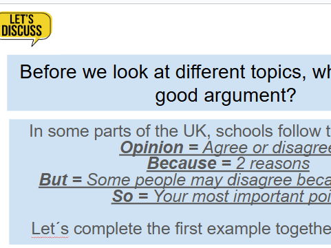 Discussion/Debate topics