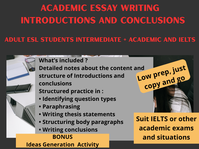 Adult ESL- Writing - Introductions and Conclusions - IELTS