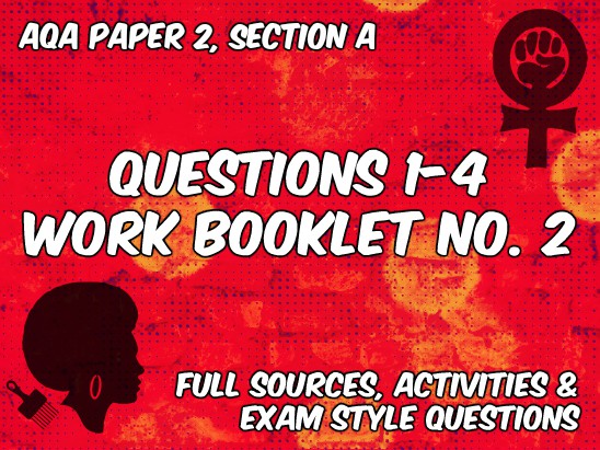 Booklet for AQA Paper 2, Section B (Non-Fiction, Feminism and Black Civil Rights Themed)