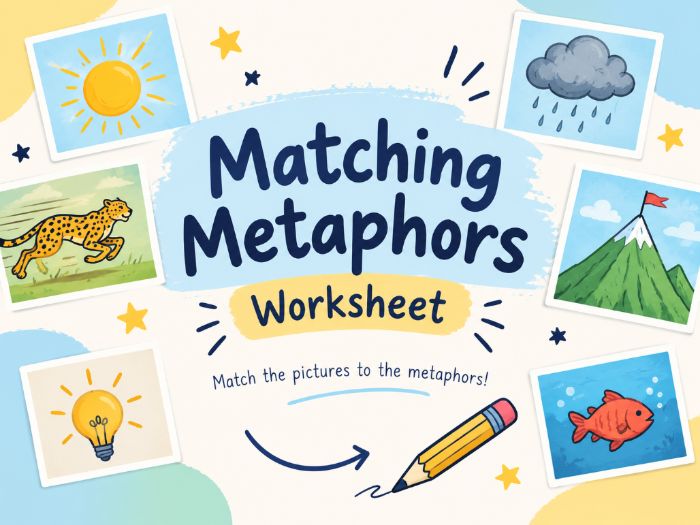 Metaphors - picture matching activity