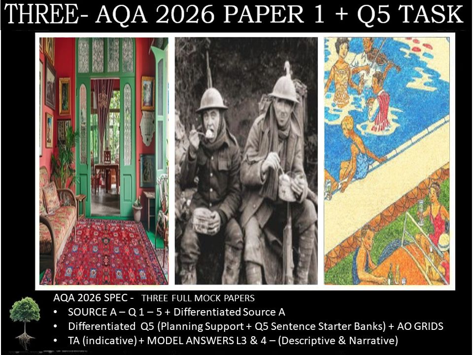 THREE - PAPER 1 | 2026 FULL MOCKS | Q5 TASKS