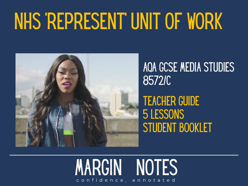 AQA GCSE Media Studies | NHS Represent CSP (Lady Leshurr) | 5 Lessons + Booklet (8572)