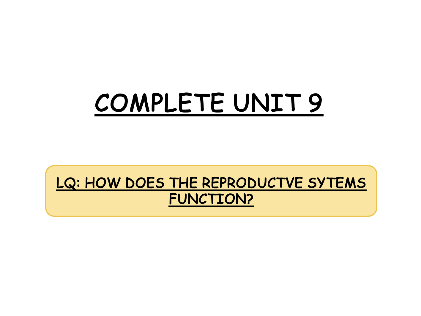 *iGCSE Edexcel Biology - Complete Reproduction**