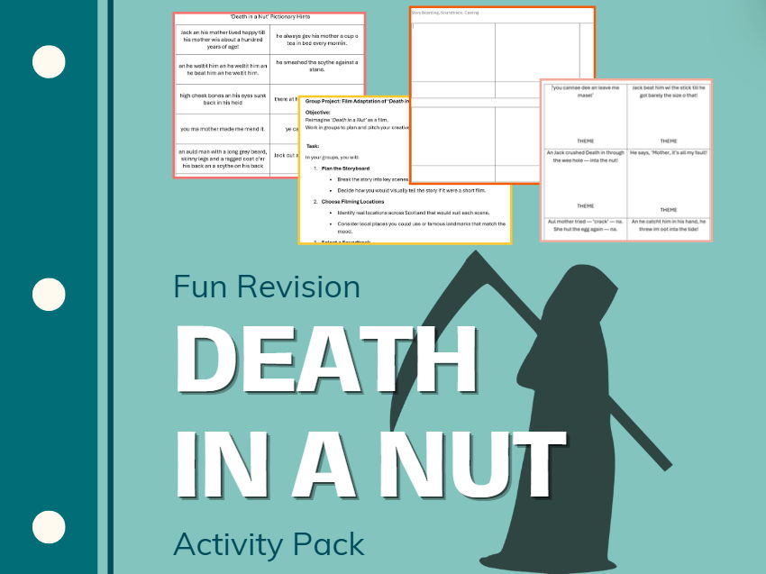 'Death in a Nut' Fun Activity Pack