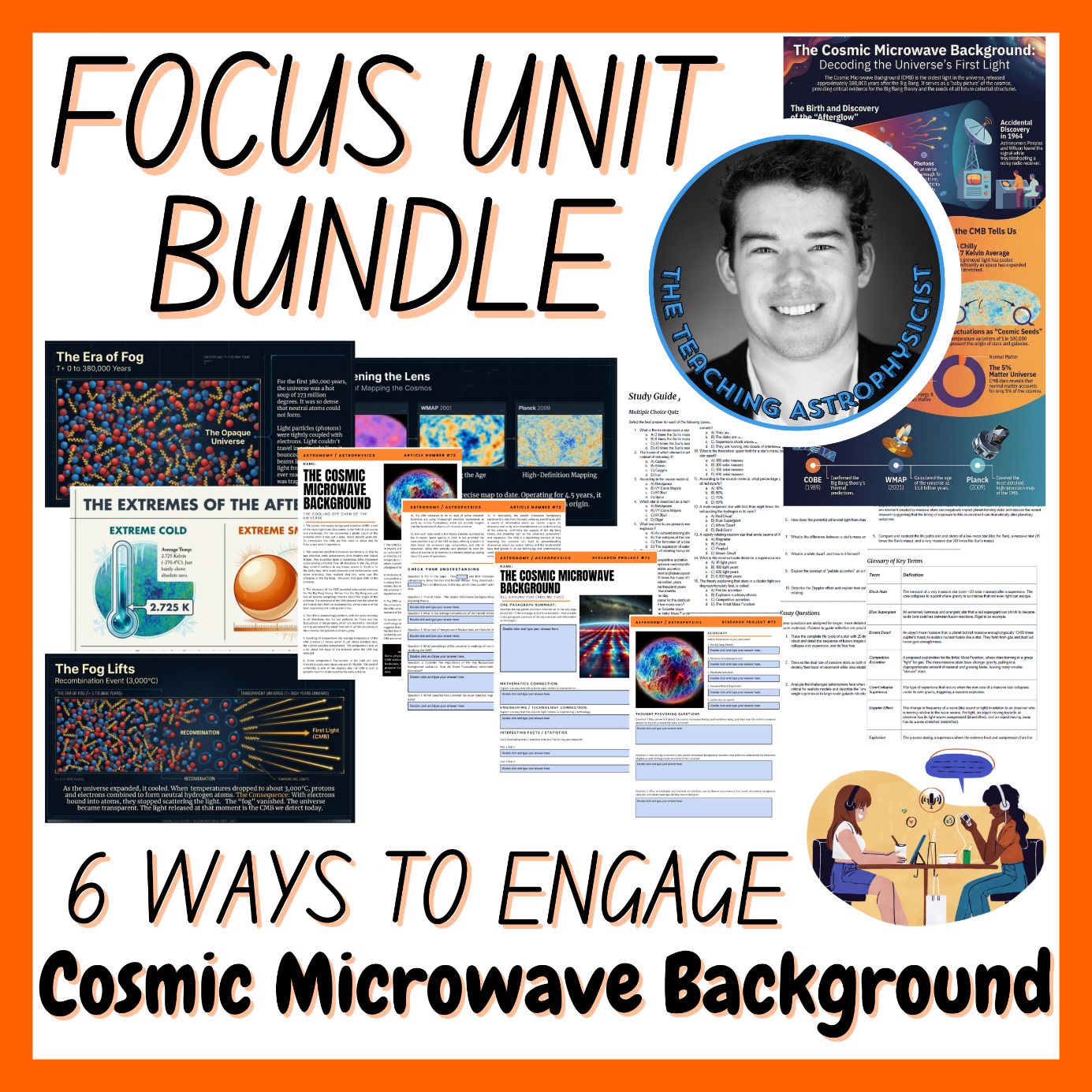 Cosmic Microwave Background Radiation | Focus Unit Bundle | 6 Resources inc Quiz