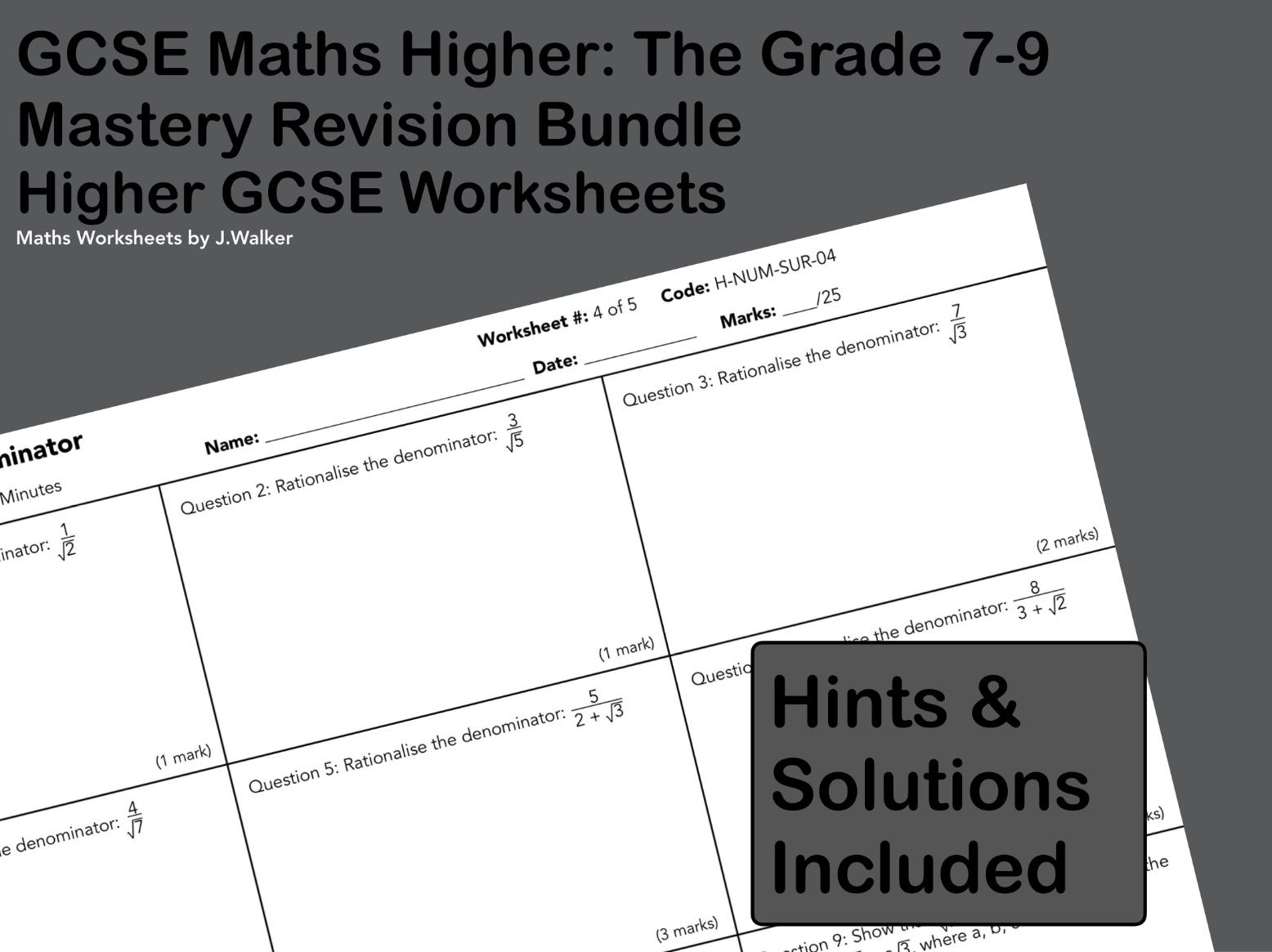 GCSE Maths Higher: The Grade 7-9 Mastery Revision Bundle