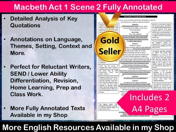 Macbeth Act 1 Scene 2 Annotated