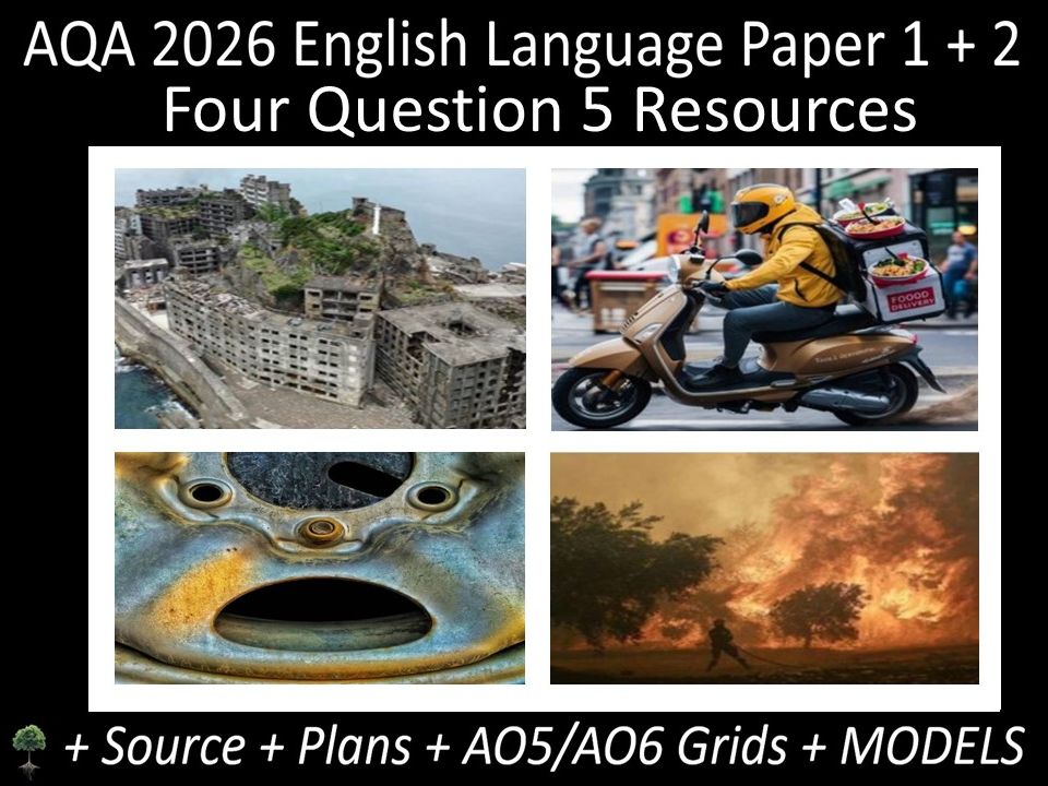 Four Question 5: AQA 2026 English Language Paper 1 + 2 | Resources