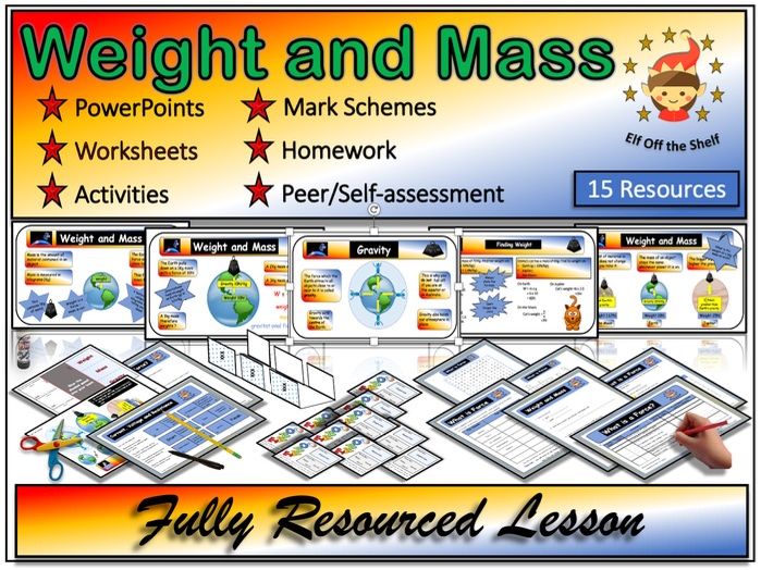 Forces - Weight and Mass  Fully Resourced Lesson KS3