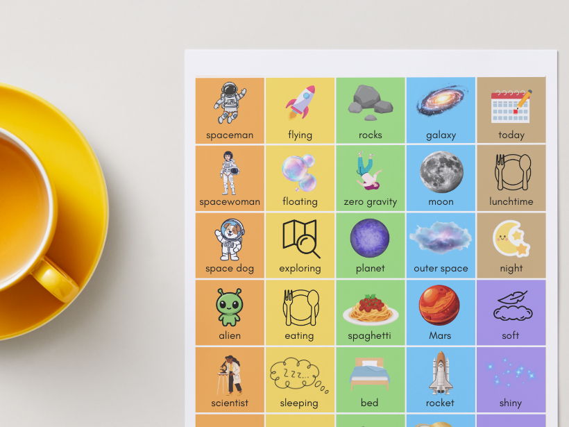 Colourful Semantics Cards – Space Theme