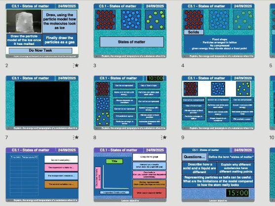 AQA Chemistry C3.1 – States of Matter (Updated 2025 | Editable Lesson, Worksheets, Assessment & Free