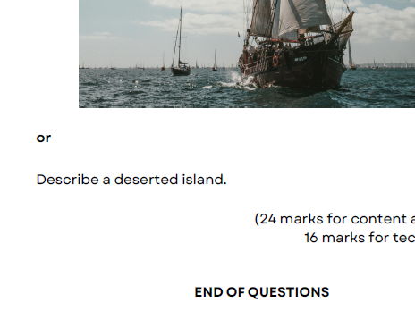 AQA English Language Paper 1 - Treasure Island (Updated Spec)