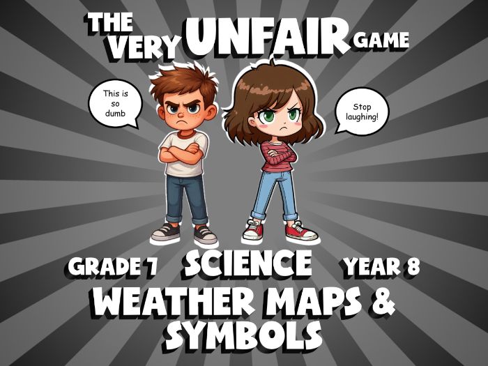 Weather Maps & Symbols VERY UNFAIR GAME | No-Prep Year 8 Science Review Activity