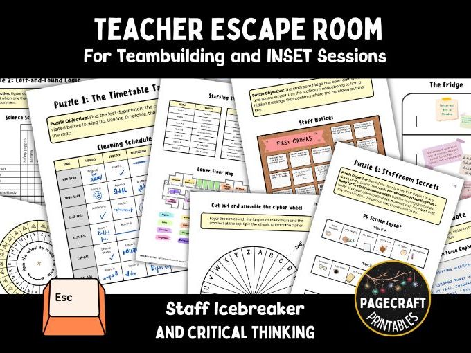The Caretaker's Key: Staff Team-Building Escape Room or INSET Day Activity