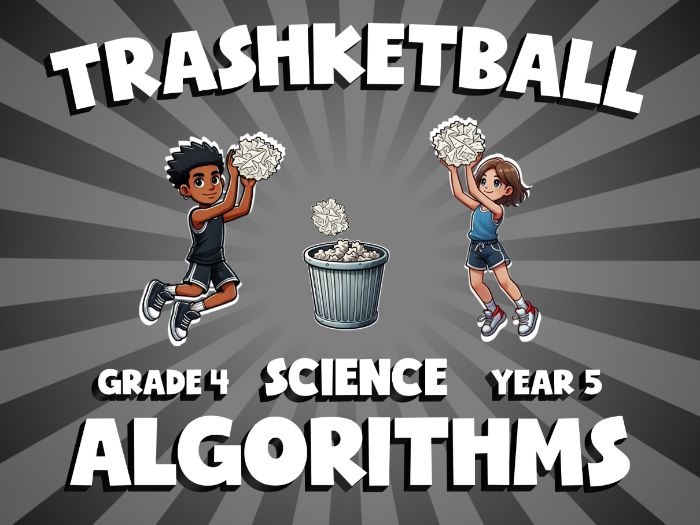 Algorithms TRASHKETBALL Science Game | No-Prep Year 5 Review Activity
