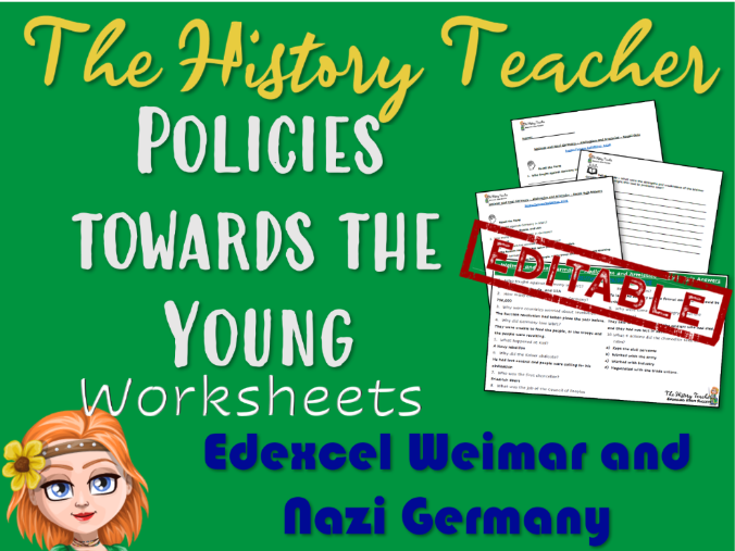 Policies towards the Young - Editable Worksheets