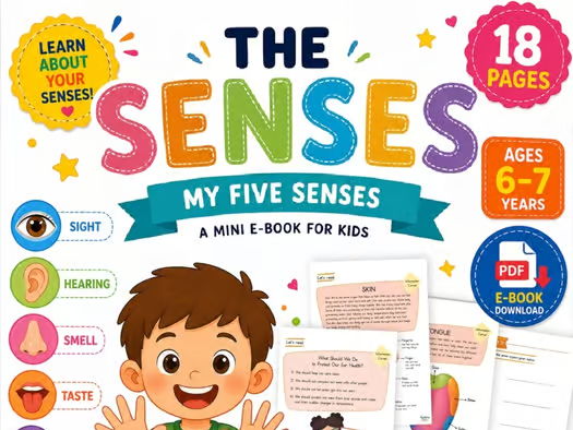 The Five Senses | Sense Organs Science Activity Book