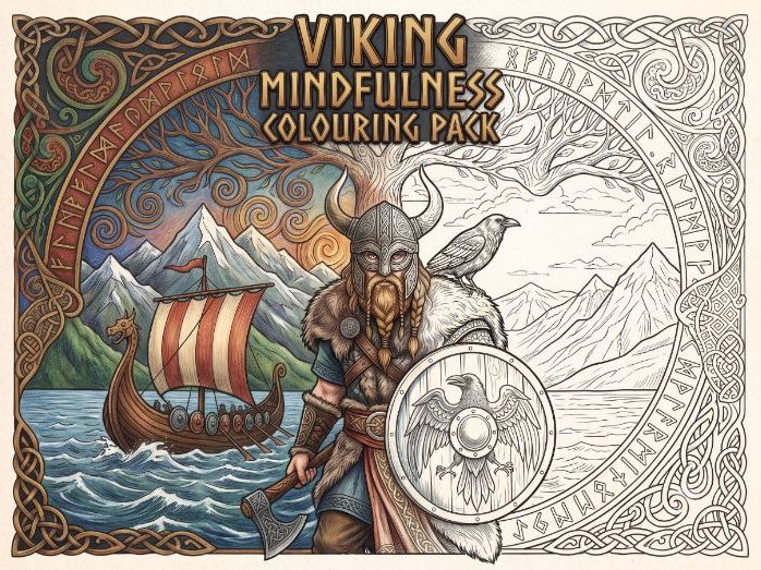 Viking Mindful Colouring & Historical Context Pack