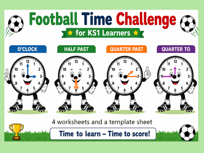 Football Time Challenge for KS1