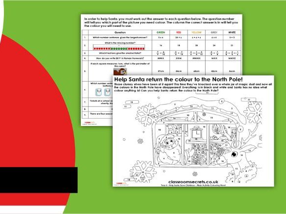 Christmas KS2 Help Santa Save Christmas! Maths Worksheets ...