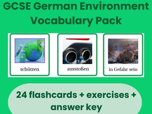 GCSE German Environment Vocabulary Pack