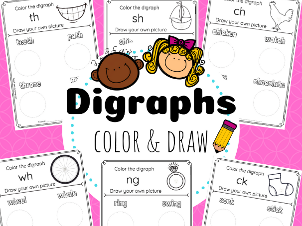 NO-PREP Digraph Worksheets