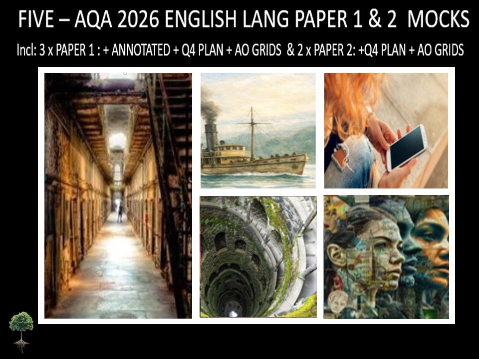 FIVE - AQA PAPER 1 & 2  | 2026 FULL MOCKS | ANNOTATED | Q4 PLAN | AO GRIDS