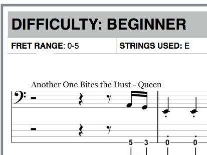 KS3 Bass Riffs Resource