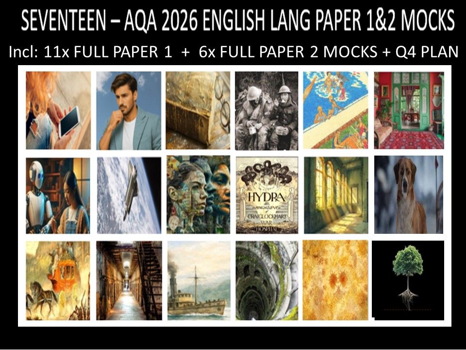 SEVENTEEN - AQA PAPER 1 & 2 | 2026 FULL MOCKS | Q4 PLAN
