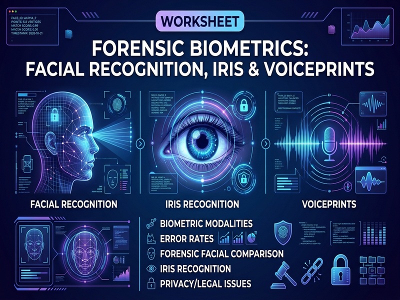 Forensic Biometrics: Facial Recognition, Iris & Voiceprints