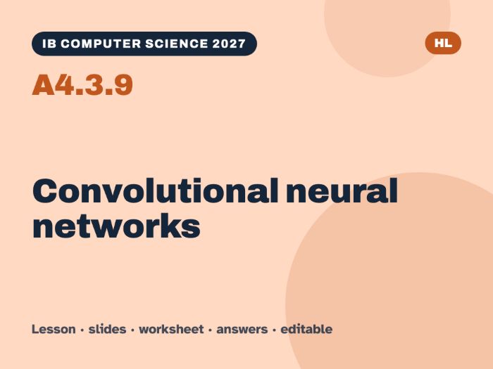 IB Computer Science 2027 – A4.3.9 Convolutional neural networks – Lesson & Worksheet