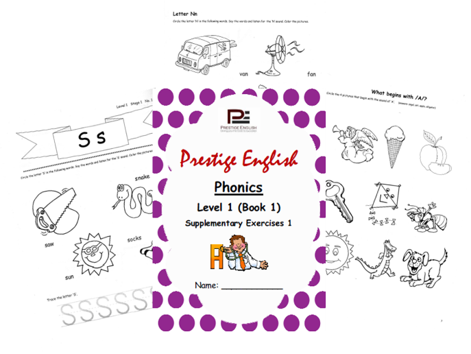 Phonics Book – Level 1 (Book 1) – Supplementary Exercises 1 (Jolly Phonics)