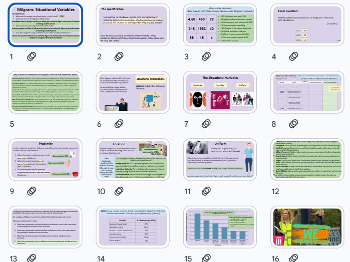 Milgram's Situational Variables - Social Influence NEW AQA A Level Psychology 2025 Spec