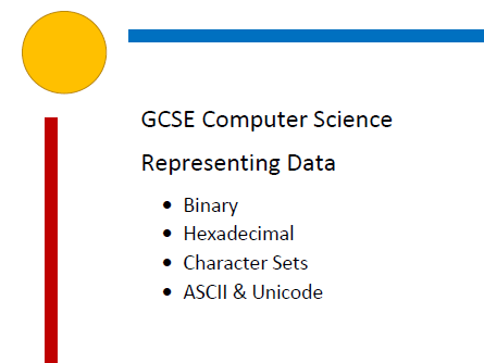 Representing Data - Computer Science Booklet with activities. Binary, Hexadecimal, ASCII, Unicode