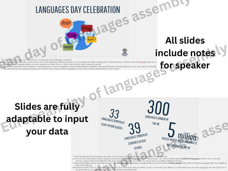 European day of language assembly