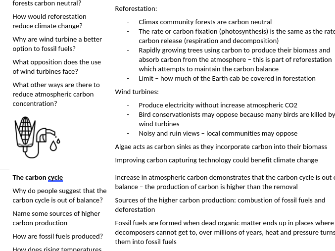 Edexcel A-level Biology General Revision - Photosynthesis, climate change, chi squared etc