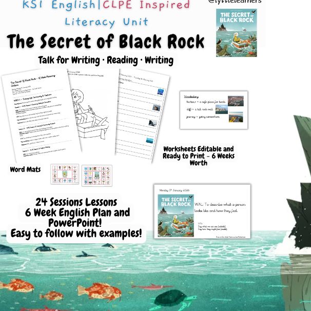 KS1 Picture Book Literacy (CLPE-Inspired) - The Secret of Black Rock | Lyttle Learners