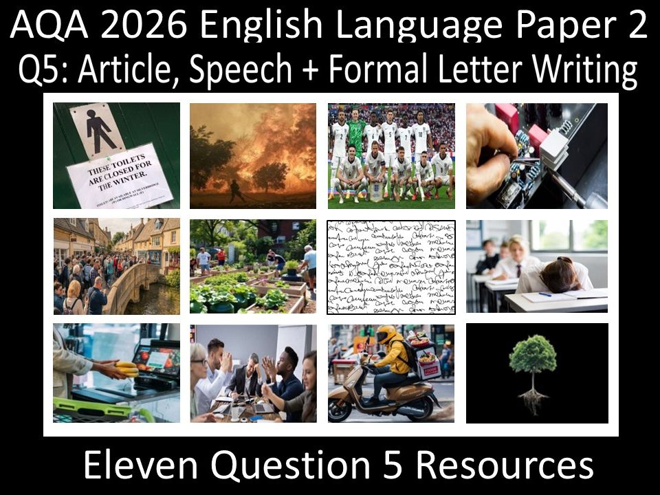 Eleven Question 5: AQA 2026 English Language Paper 2 | Speech, Article + Formal Letter