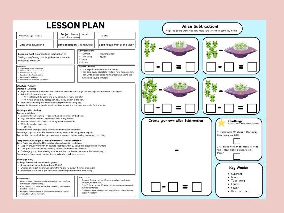 Year 1 Complete Fully Planned Mathematics Unit of Work: Number and Place Value