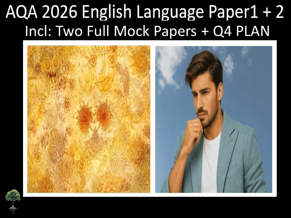 Two AQA 2026 GCSE English Language Paper 1 + 2 Mocks | Q4 Plan