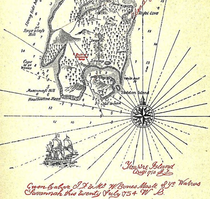 Остров сокровищ карта стивенсона