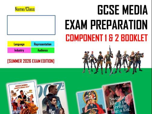 NEW! Eduqas GCSE Media Component 1 & 2 Revision Pack - Summer 2026 Exams
