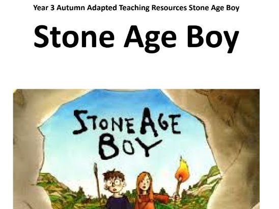Autism Adapted Teaching Resource for Stone Age Boy by Satoshi Kitamura